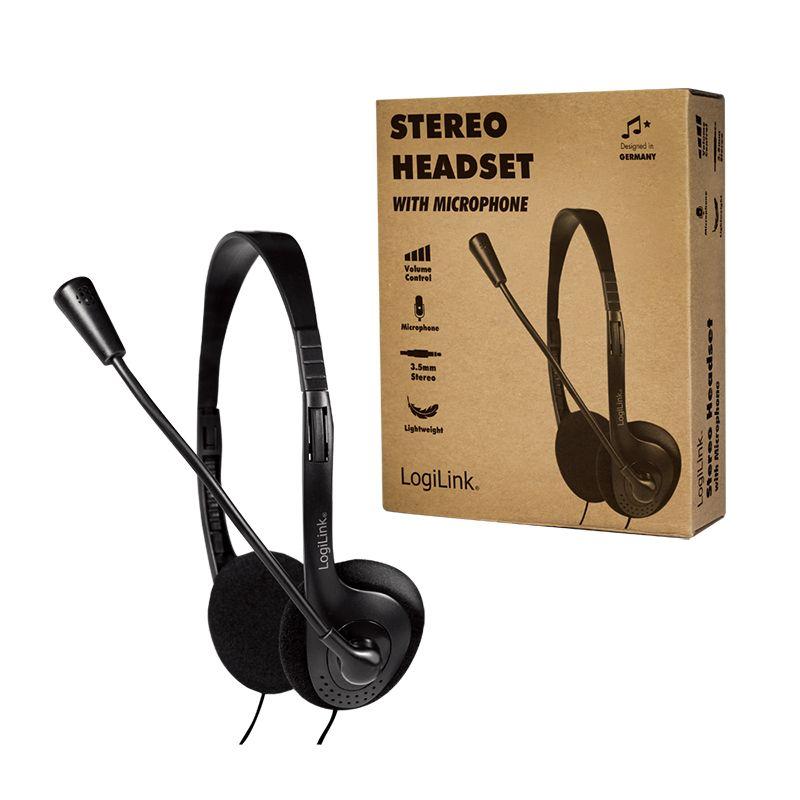 Headset LOGILINK HS0052 (Binaural - Com fios - Circum-aural - Preto), miniatura 10