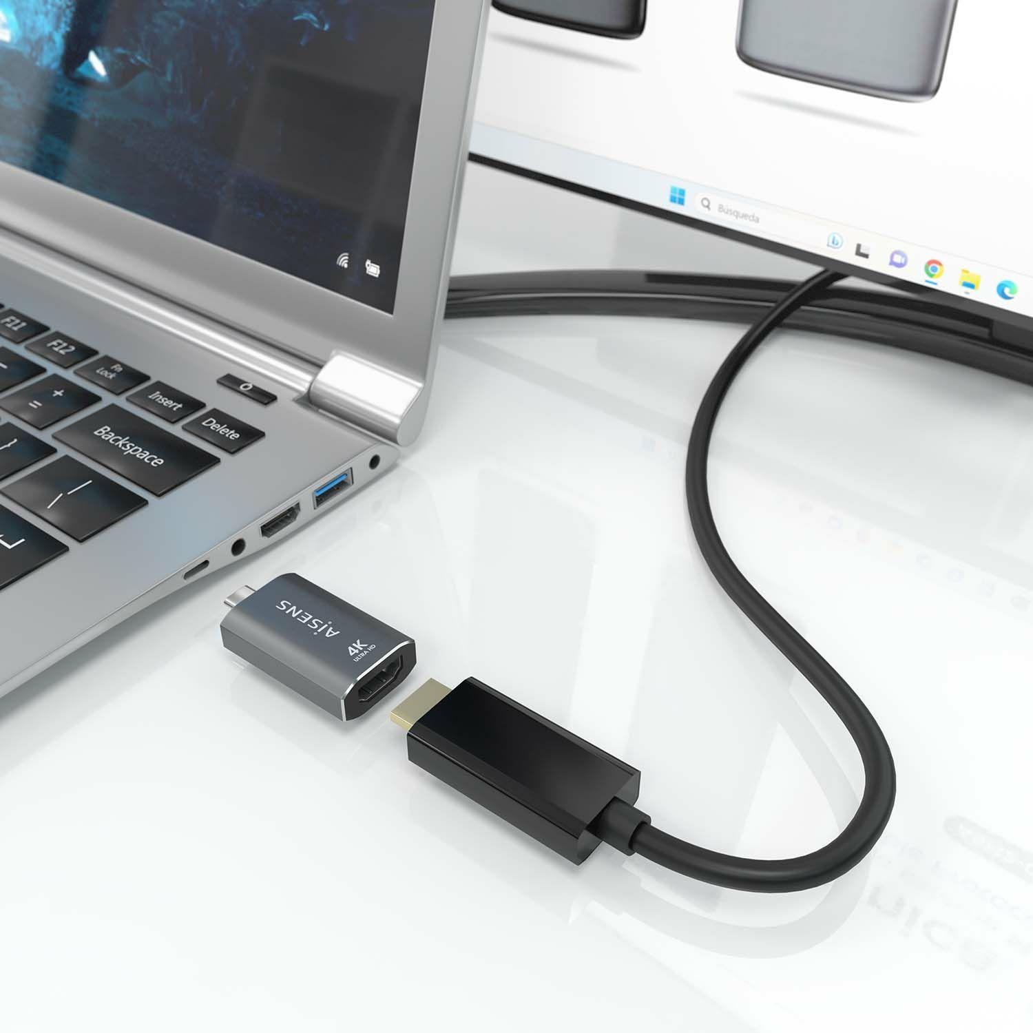 Adaptador USB-C AISENS A109-0862 (HDMI Tipo A - USB-C - Cinzento), miniatura 5