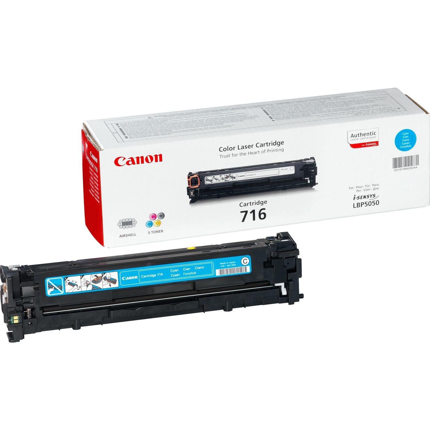 Toner CANON 716C (1500 páginas - Ciano)