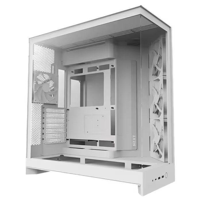 Caixa PC NZXT H9 Flow (Midi Tower - Rede, SGCC, vidro temperado - 165 mm - Branco) — miniatura 2