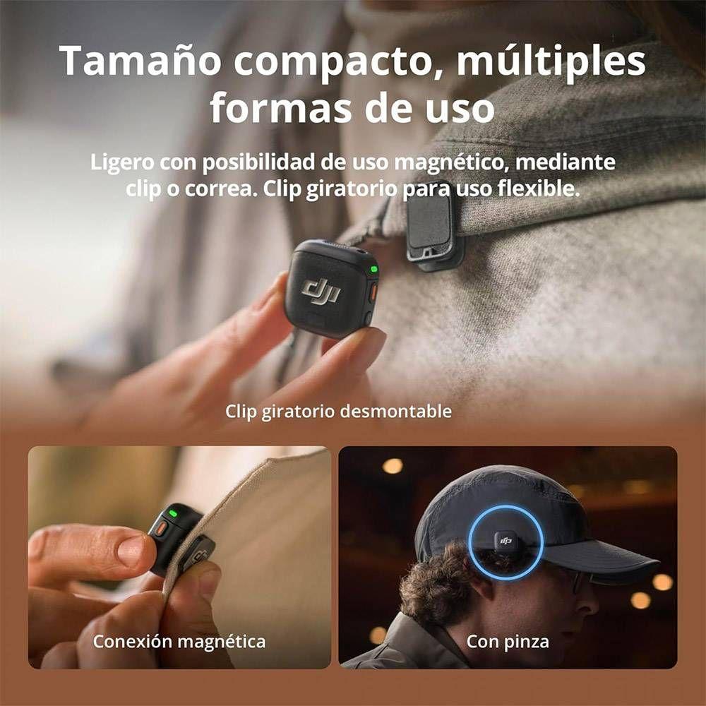 Microfone de Lapela Sem Fios DJI Mic 3 (Bluetooth - Preto) — miniatura 5