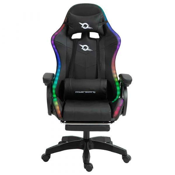 Cadeira Gaming POWERGAMING 82331 (Pele sintética - Preto), miniatura 2