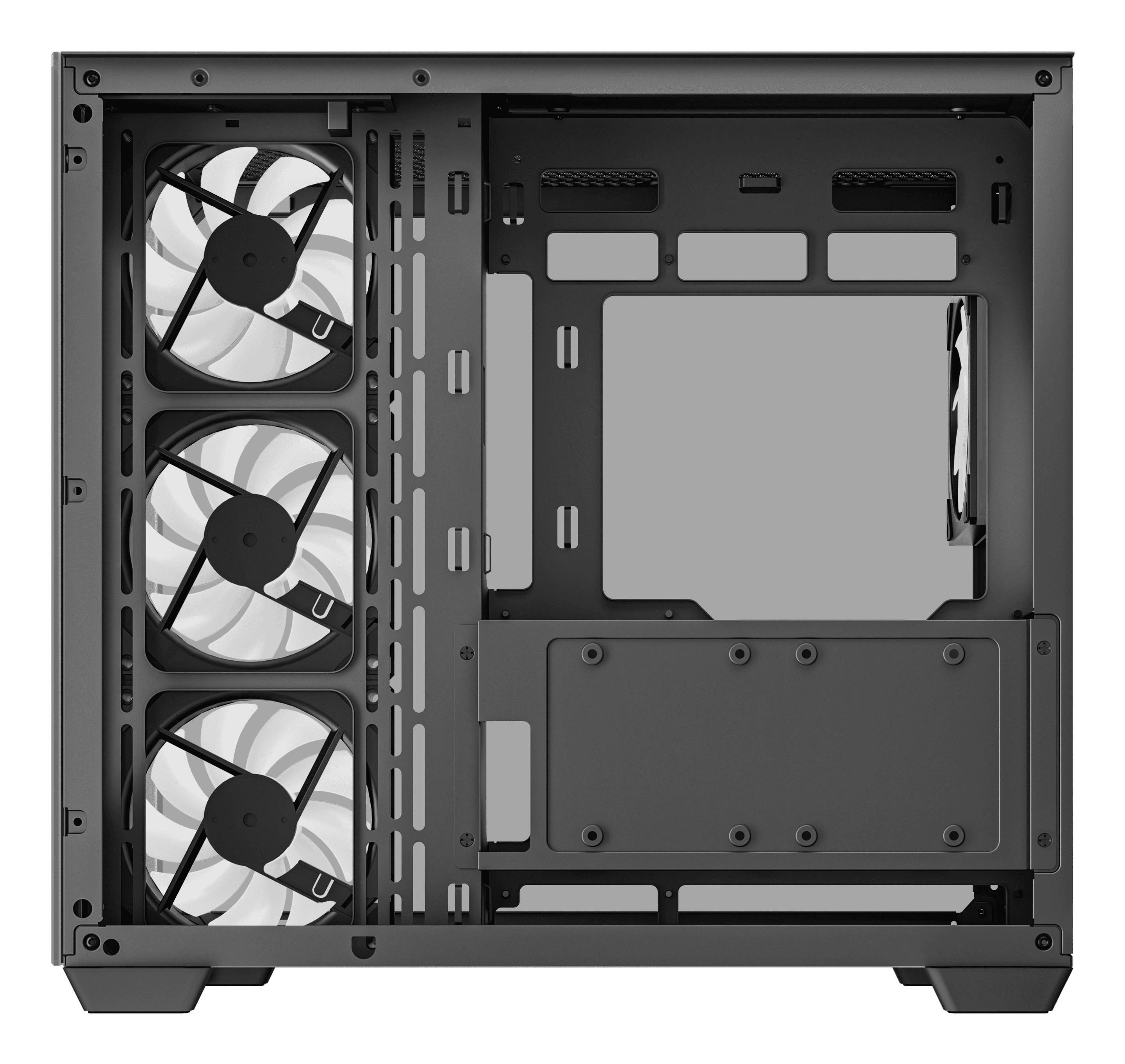 Caixa PC DEEPCOOL CG530 4F (ATX, ITX, micro ATX - ATX e PS2 - Midi Tower - Preto) — miniatura 7