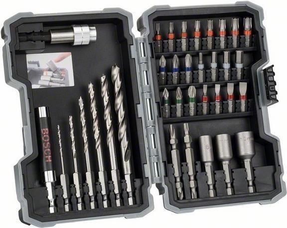 Conjunto de Pontas e Brocas para Madeira BOSCH 2607017327 (35 Peças)