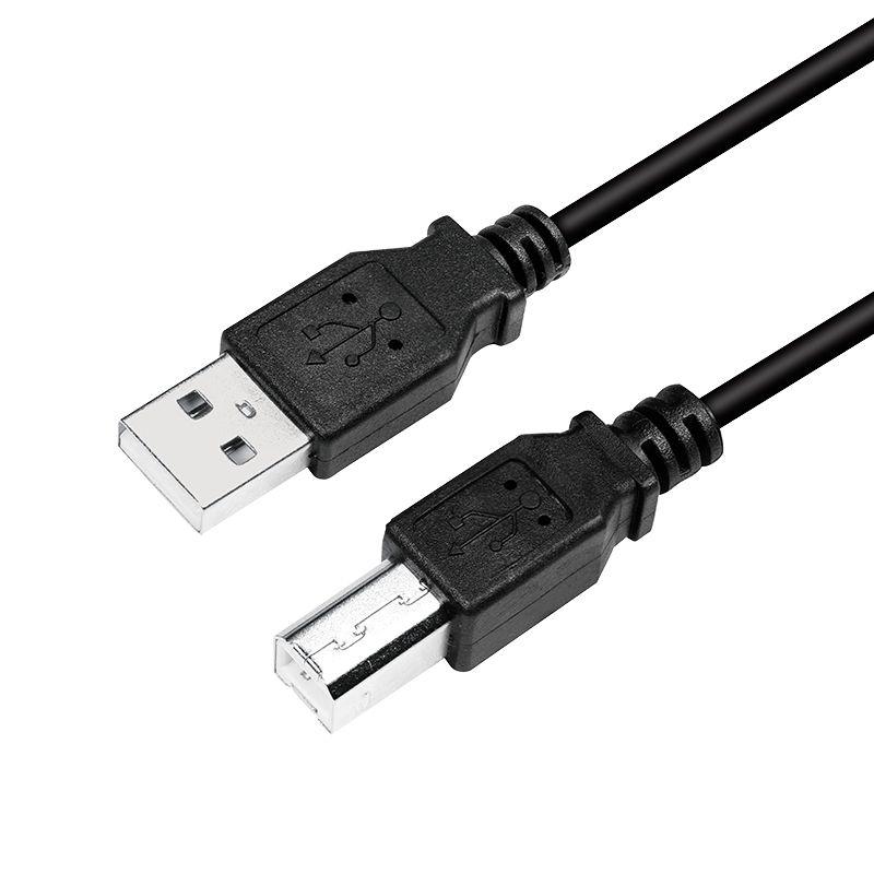 Cabo USB LOGILINK CU0007B (2 m - USB-A - USB-B - Preto)