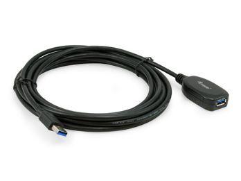 Cabo de Extensão USB EQUIP 133346 (5 m - USB A - Preto)