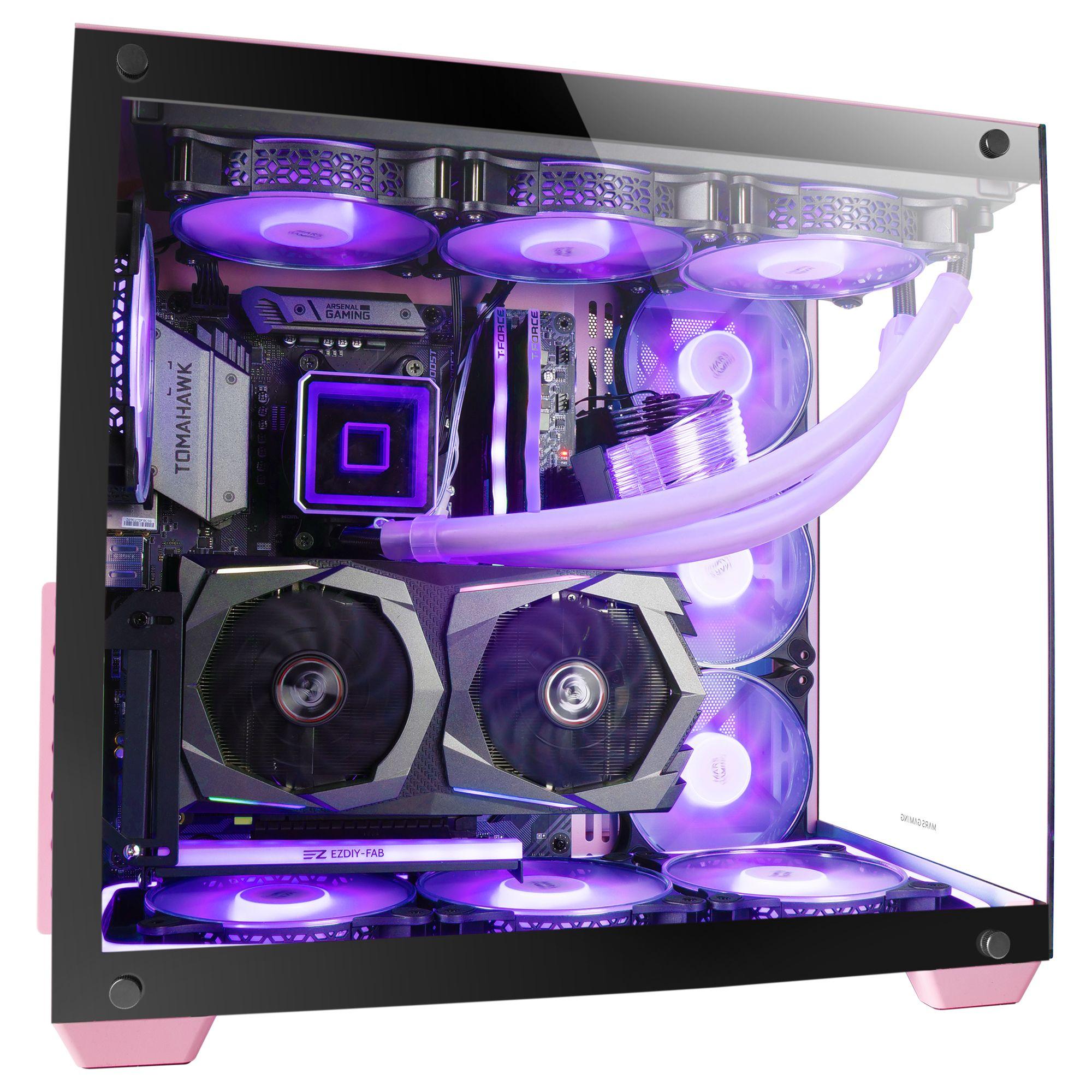 Caixa de Computador MARS GAMING MCV4P (Tower - Vidro temperado - 16,2 cm - Rosa) — miniatura 5