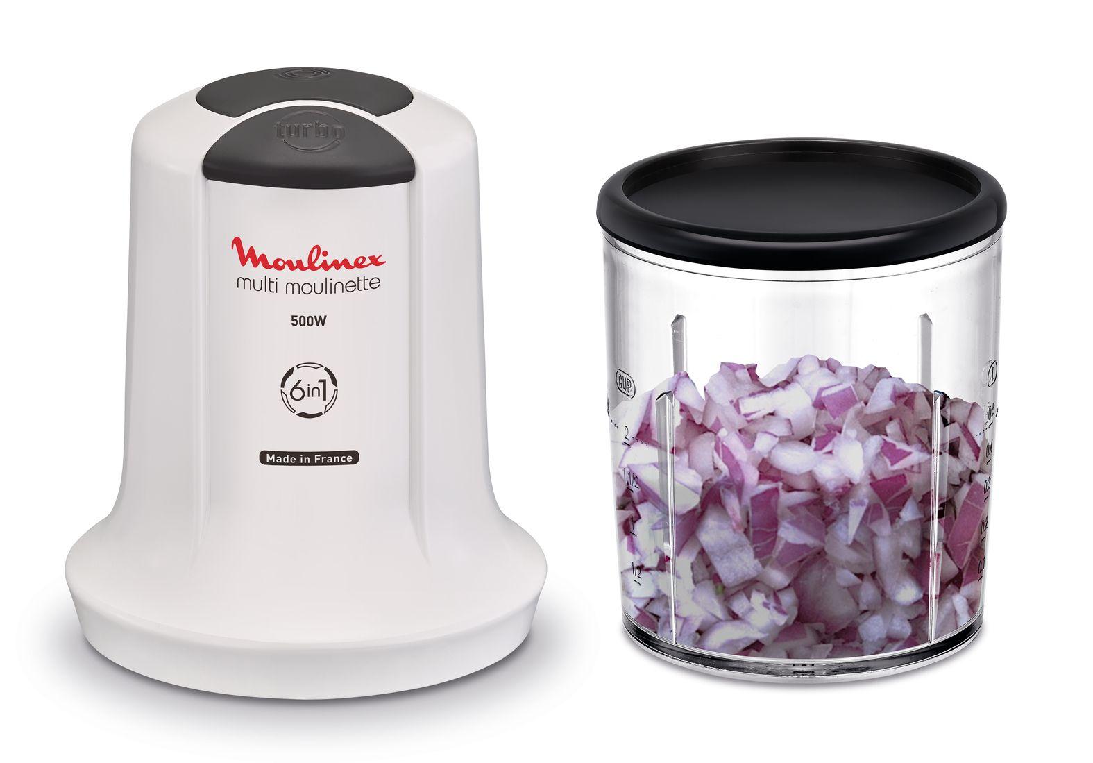 Picadora MOULINEX AT723110 (500 W - 0,5 l - Plástico - Branco), miniatura 4