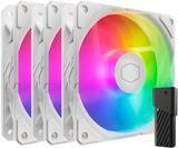 Kit de Ventoinhas para Caixa de PC COOLER MASTER SickleFlow Edge 120 ARGB (Multicor - 2,4 W - Branco)