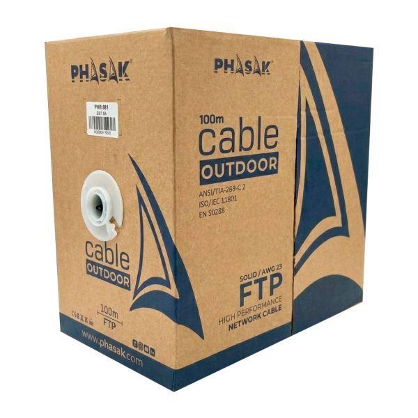 Bobina de Cabo de Rede FTP PHASAK PHR 681 (100 m - Cat6A - Cinza) — miniatura 4