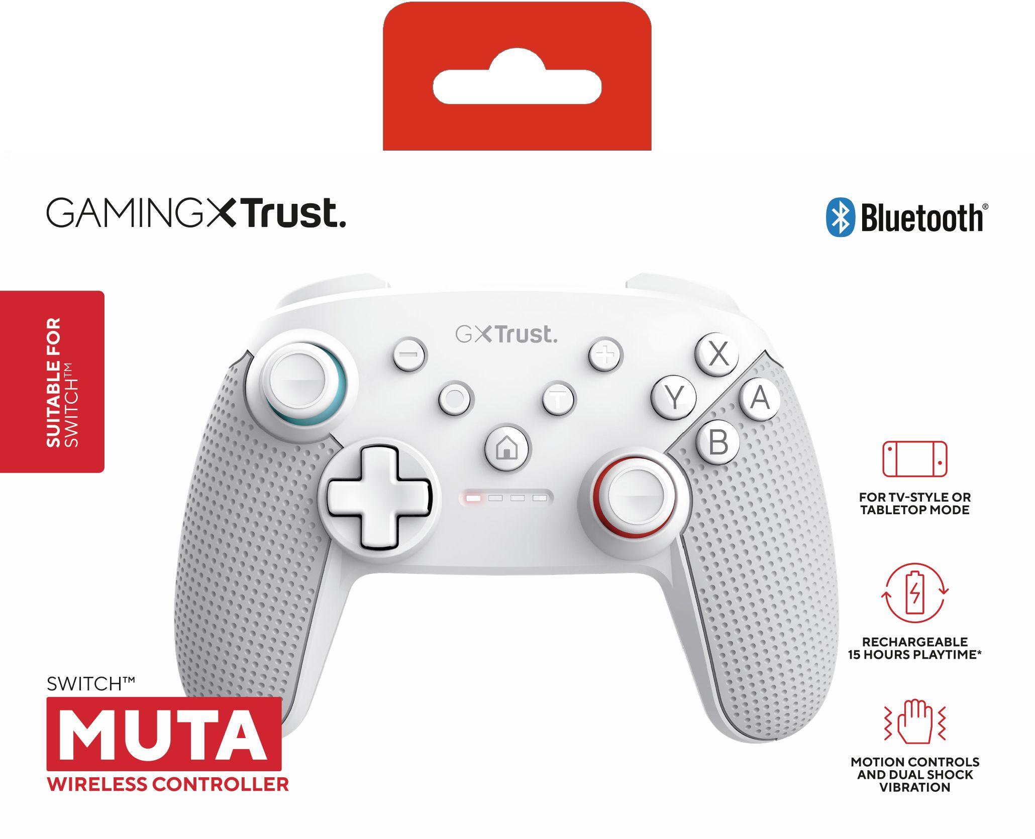 Comando TRUST GAMING GXT 1246W Muta (Nintendo Switch - Sem fios - Branco) — miniatura 4