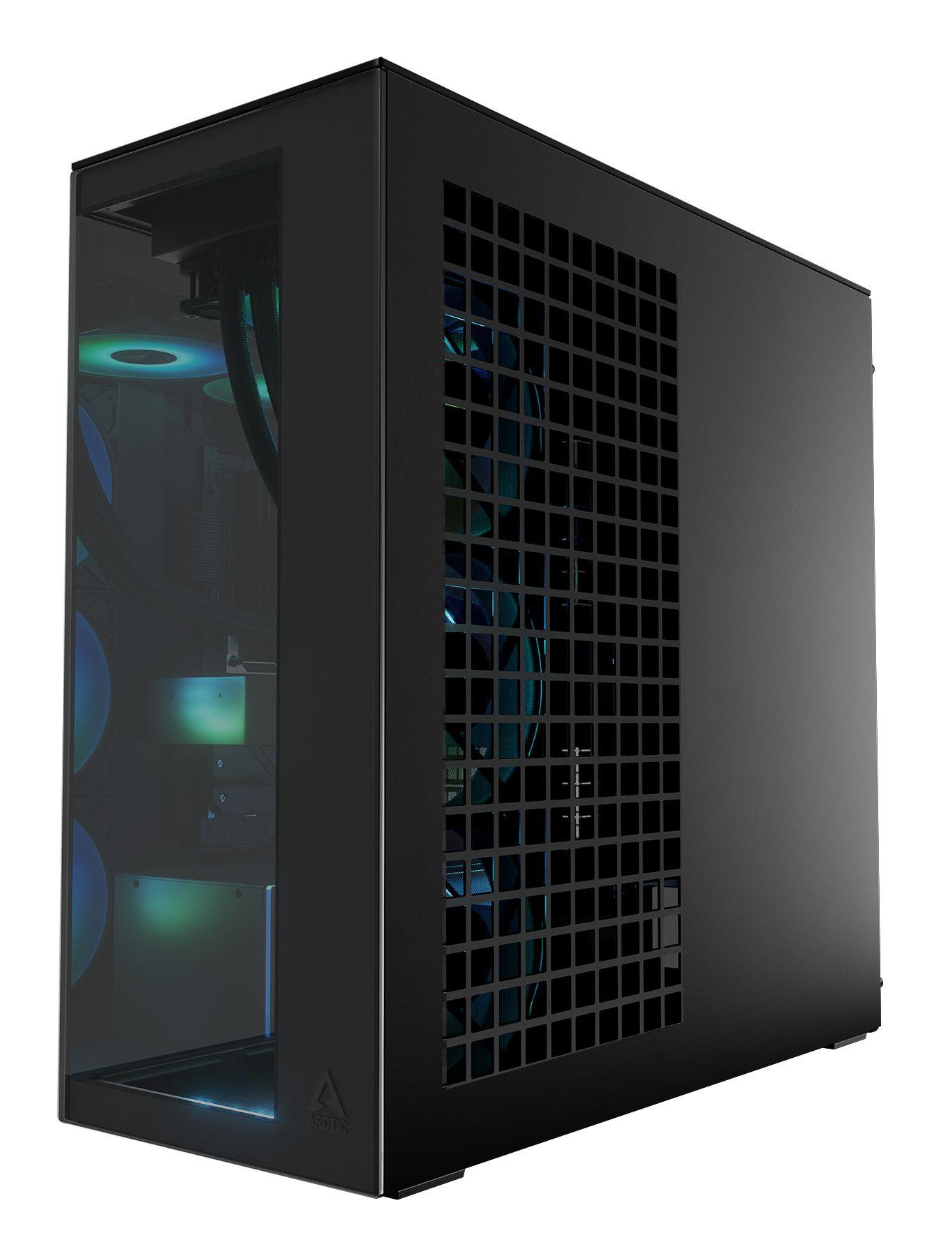 Caixa PC ARCTIC Xtender (EATX, Mini-ITX, ATX, micro-ATX - Midi Tower - Metal, Vidro temperado - Preto) — miniatura 5