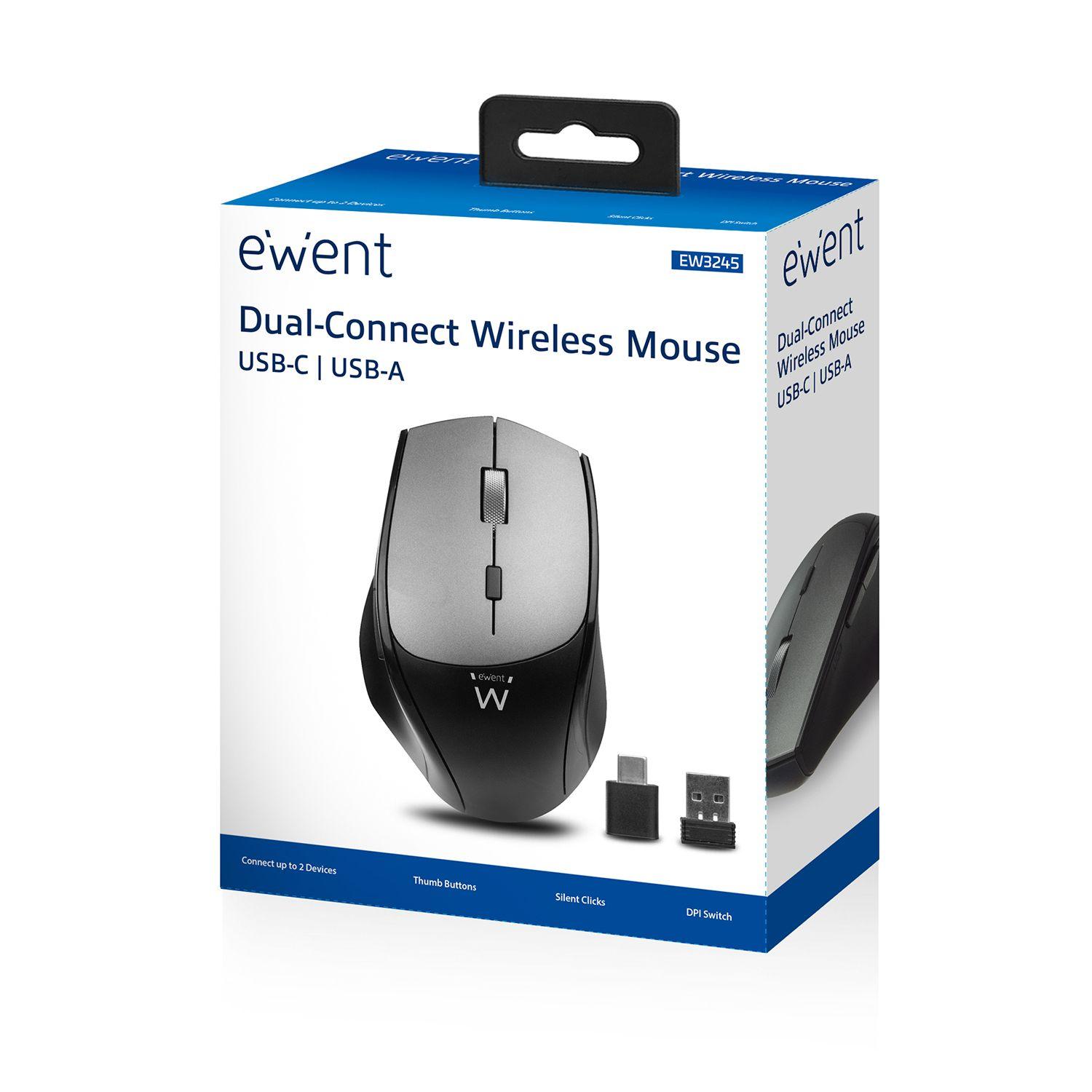 Rato EWENT EW3245 (Mão direita - 2400 DPI - Ótico - Preto e Cinzento), miniatura 6