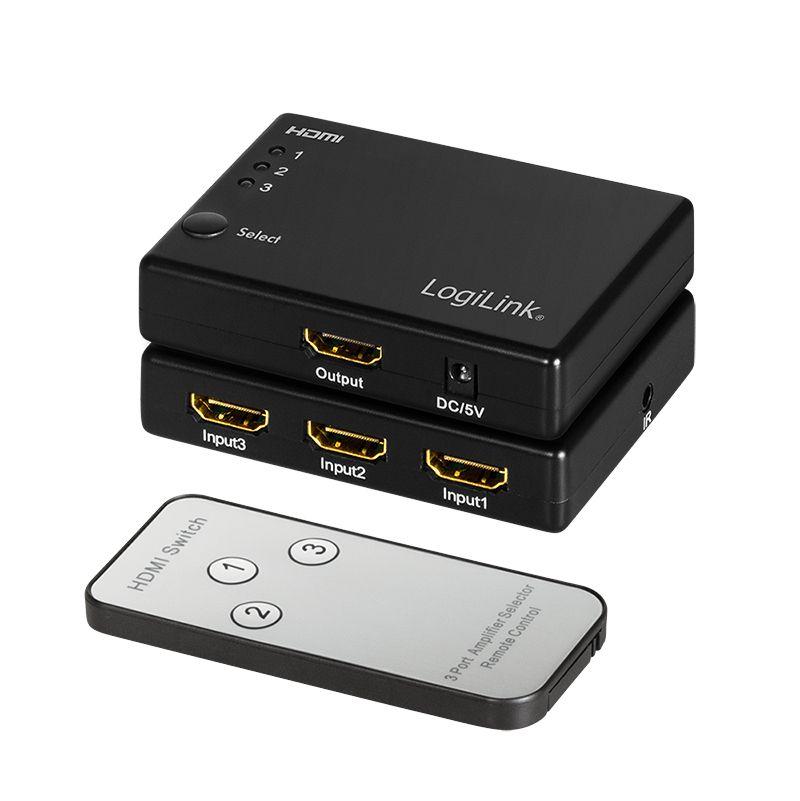 Comutador HDMI LOGILINK HD0042 (60 Hz - Preto), miniatura 3