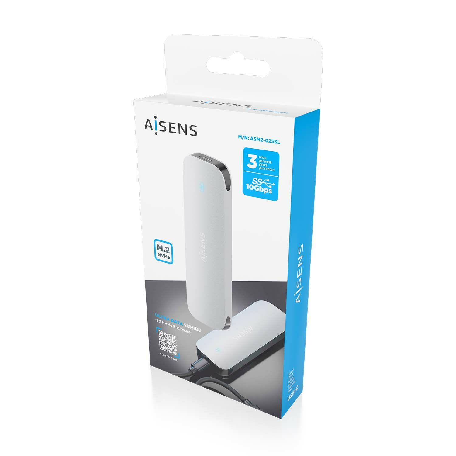 Caixa Externa M.2 AISENS ASM2-025SL (2 TB - M.2 - Prateado) — miniatura 6