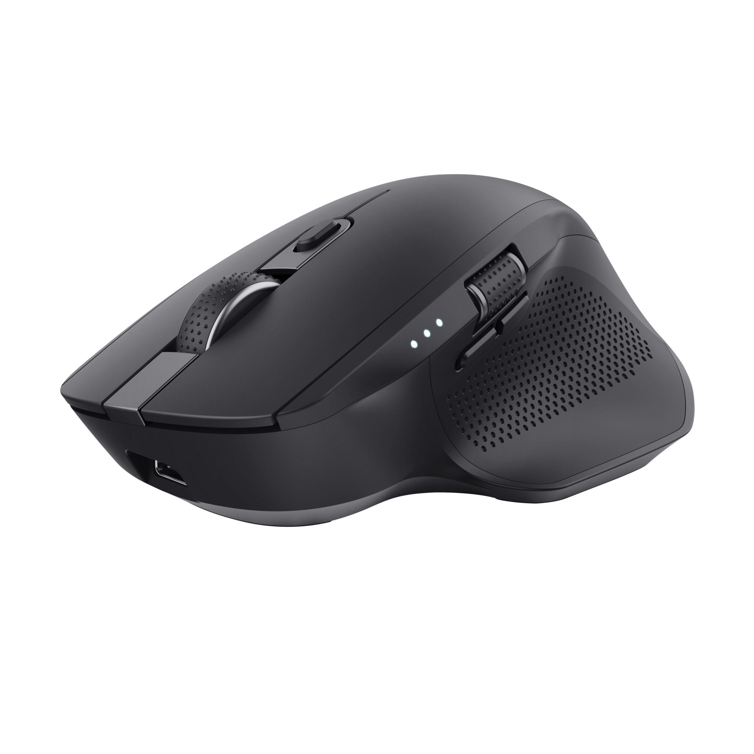 Rato TRUST Ozaa+ (Mão direita - 3200 DPI - Ótico - Preto)