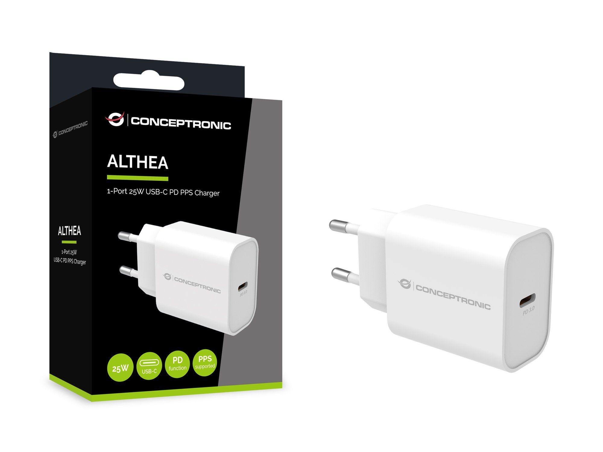 Carregador USB-C CONCEPTRONIC ALTHEA10W (Universal - CA - Branco), miniatura 4