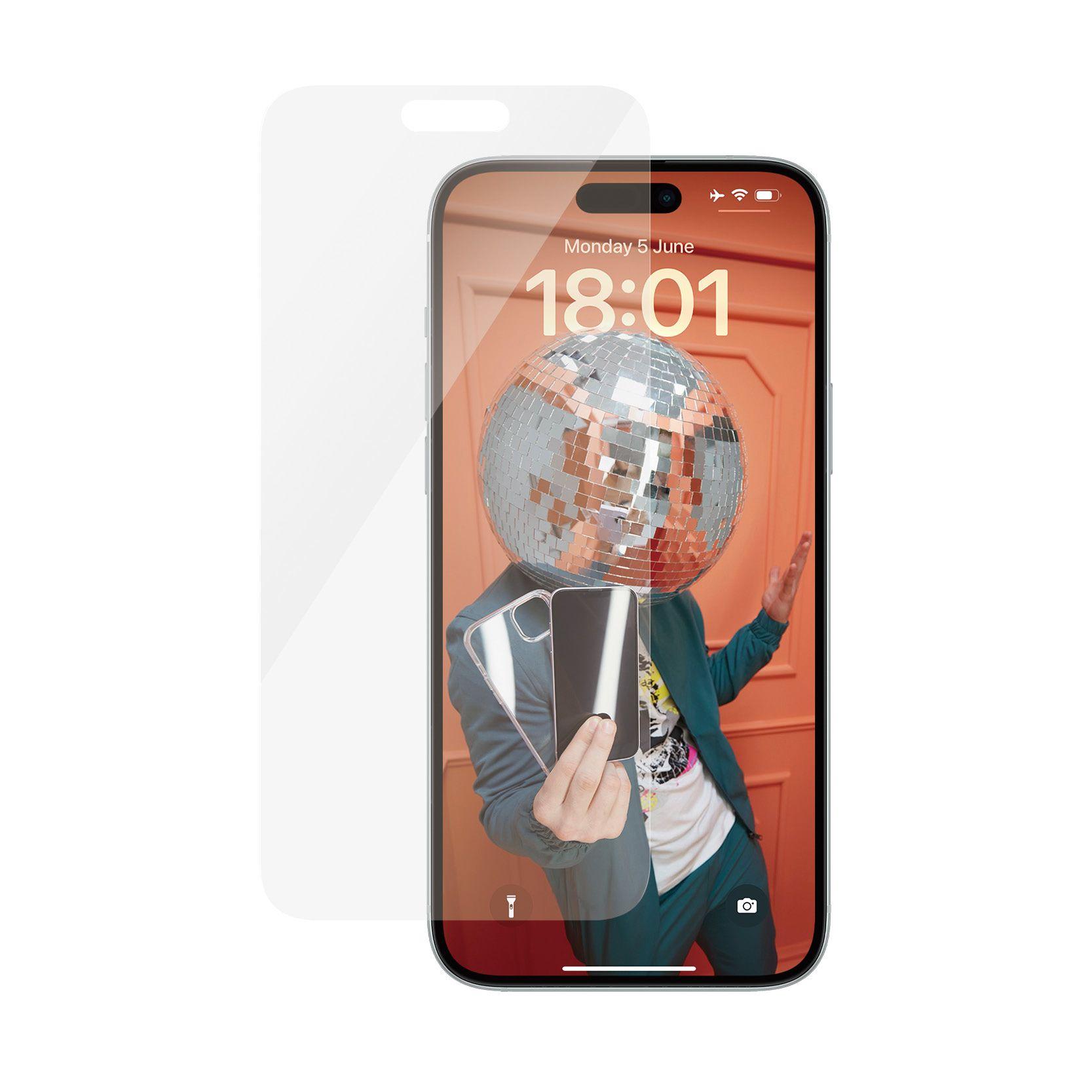 Protetor de Ecrã PANZERGLASS Classic Fit para iPhone 15 Plus (Apple - Transparente)