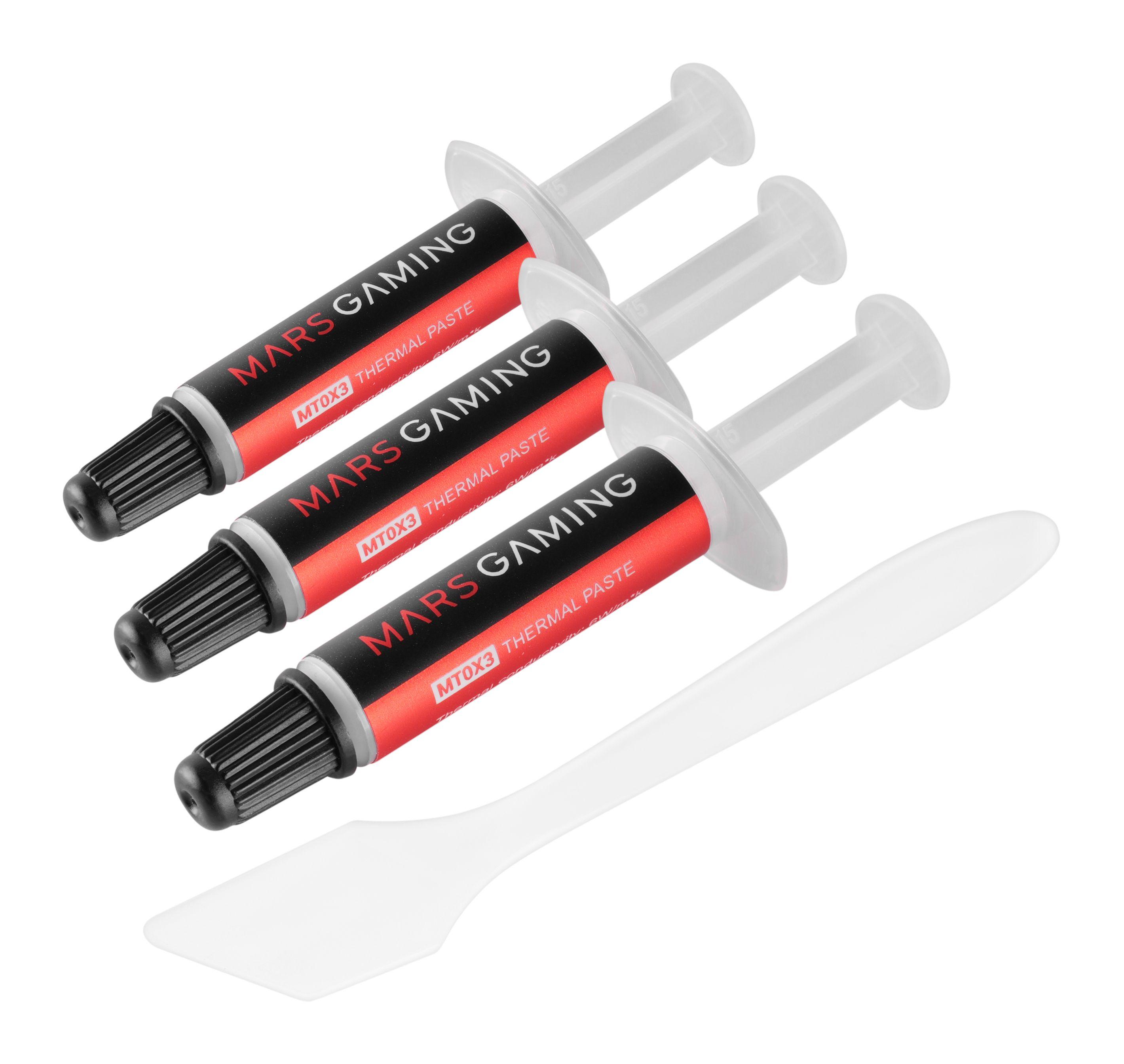 Pasta Térmica MARS GAMING MT0X3 (Seringa - Cola térmica - 6 W/m·K - Cinzento), miniatura 8