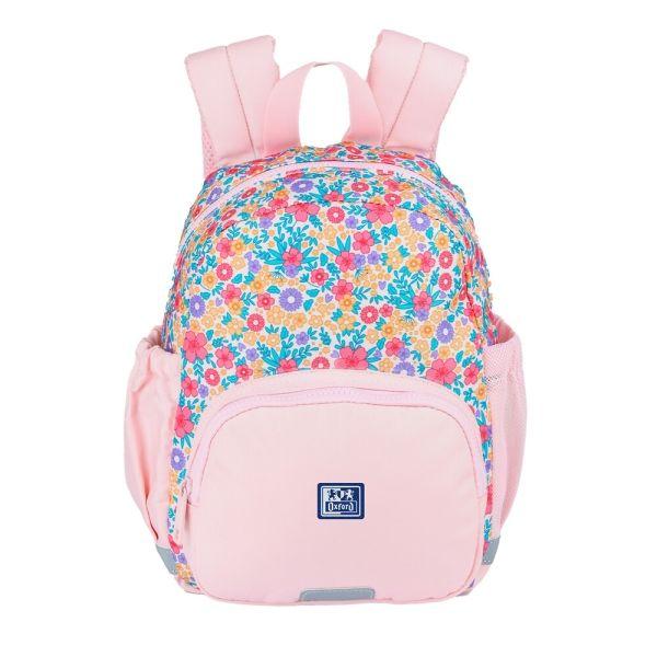 Mochila Infantil OXFORD Floral (Poliéster reciclado - Rosa)