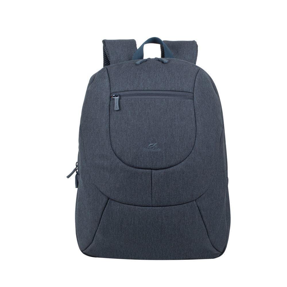 Mochila para Portátil RIVACASE 7723 (Poliéster - 35,6 cm - Altura 43 cm - Cinzento-escuro)