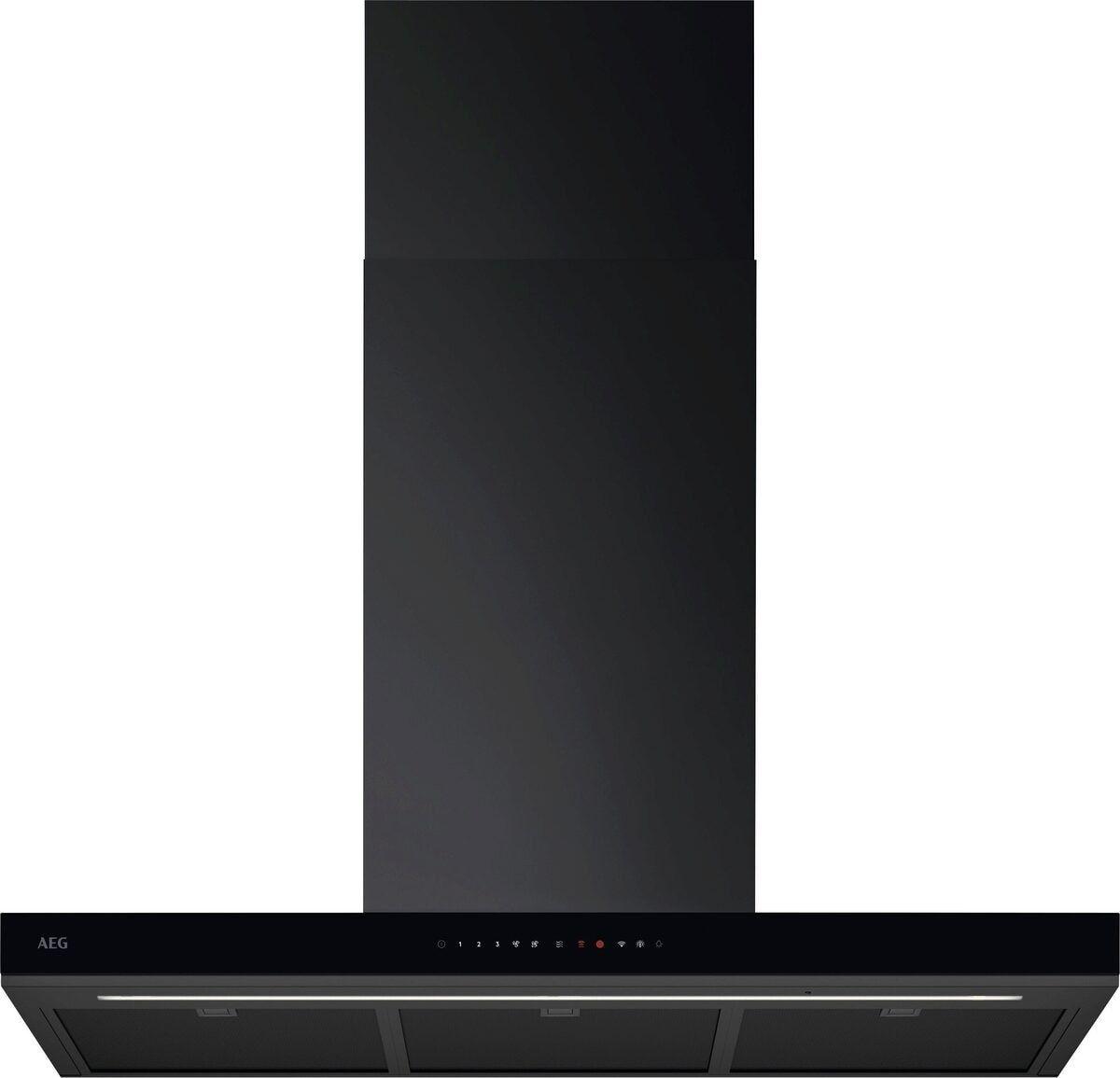 Exaustor de Chaminé AEG GB87D91CB (Altura 73,5-120,4 cm - Preto)