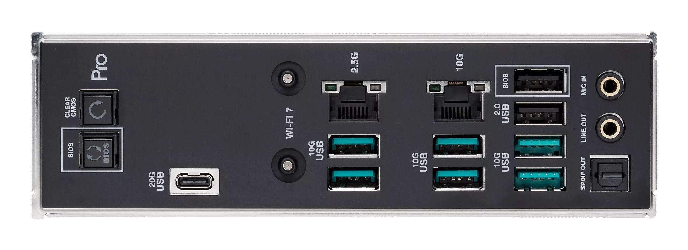 Motherboard ASUS Pro WS TRX50-SAGE WIFI (sTR5 - SSI CEB - Quadri-canal - Preto), miniatura 6