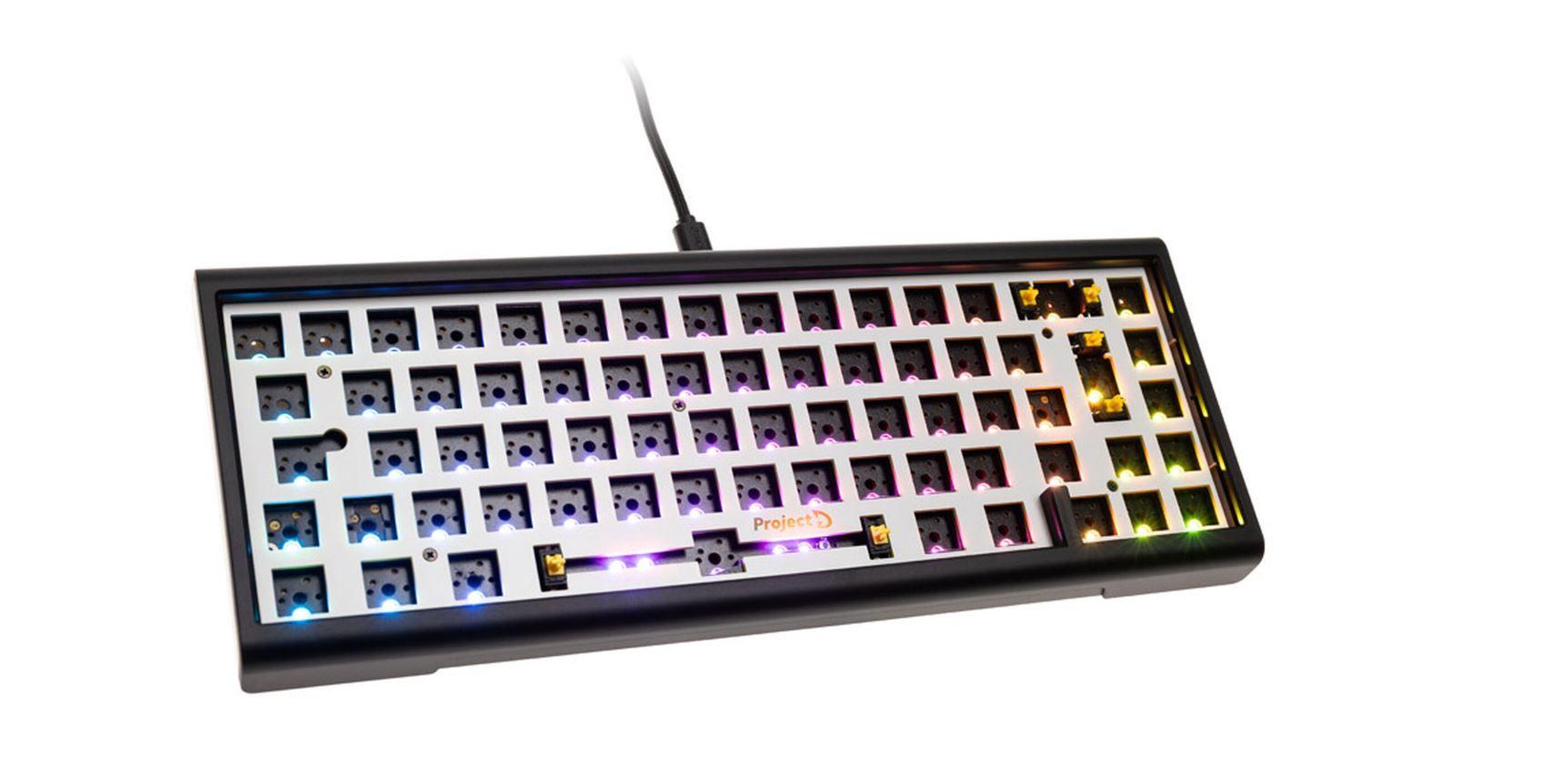Teclado DUCKY Tinker65 (Alemão - Não incluídos - 65% - Preto)