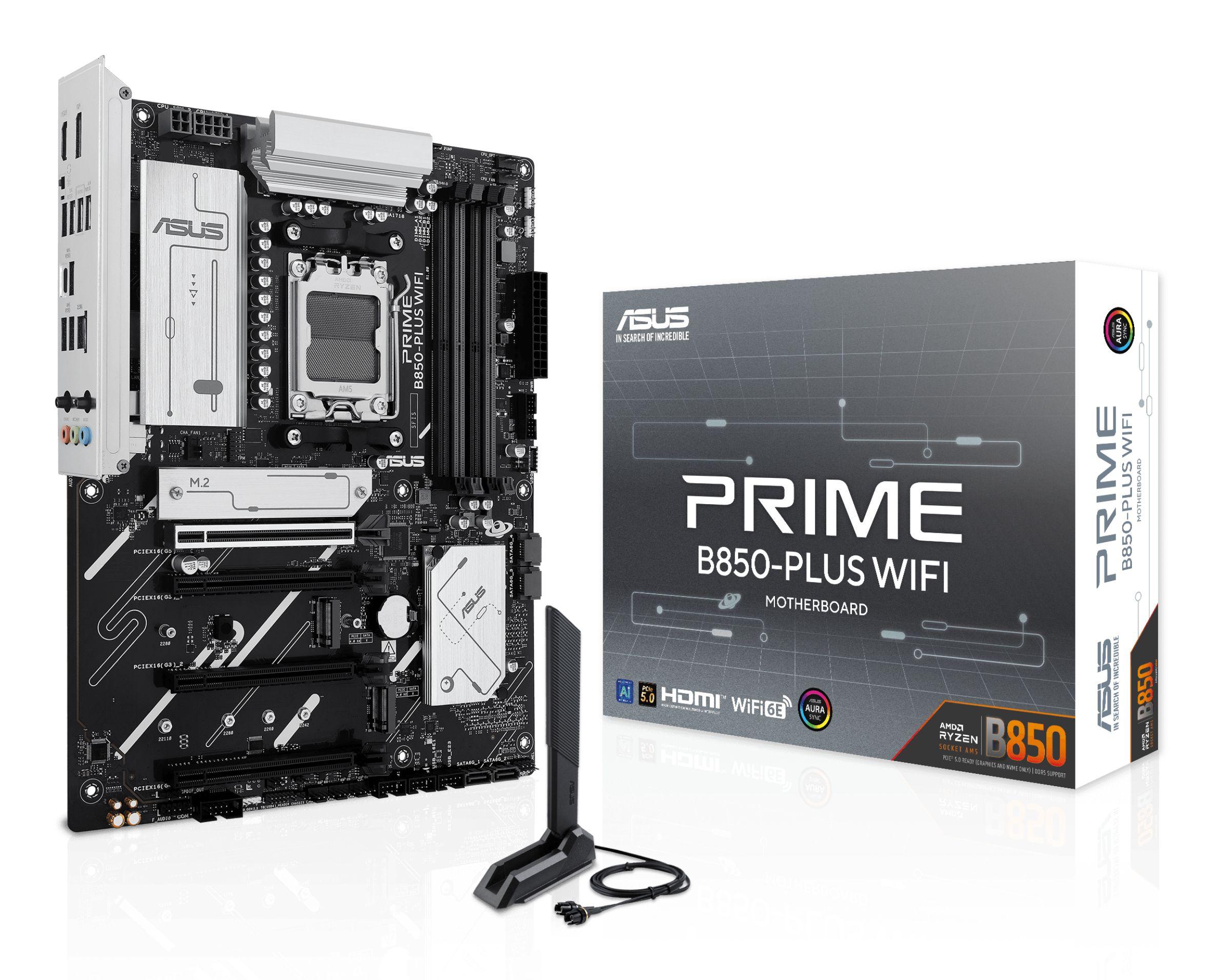 Motherboard ASUS PRIME B850-PLUS WIFI (AM5 - ATX - Duplo canal - Multicor)