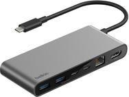 Hub USB-C BELKIN INC024HQSGY (0,2 m - Cinzento)
