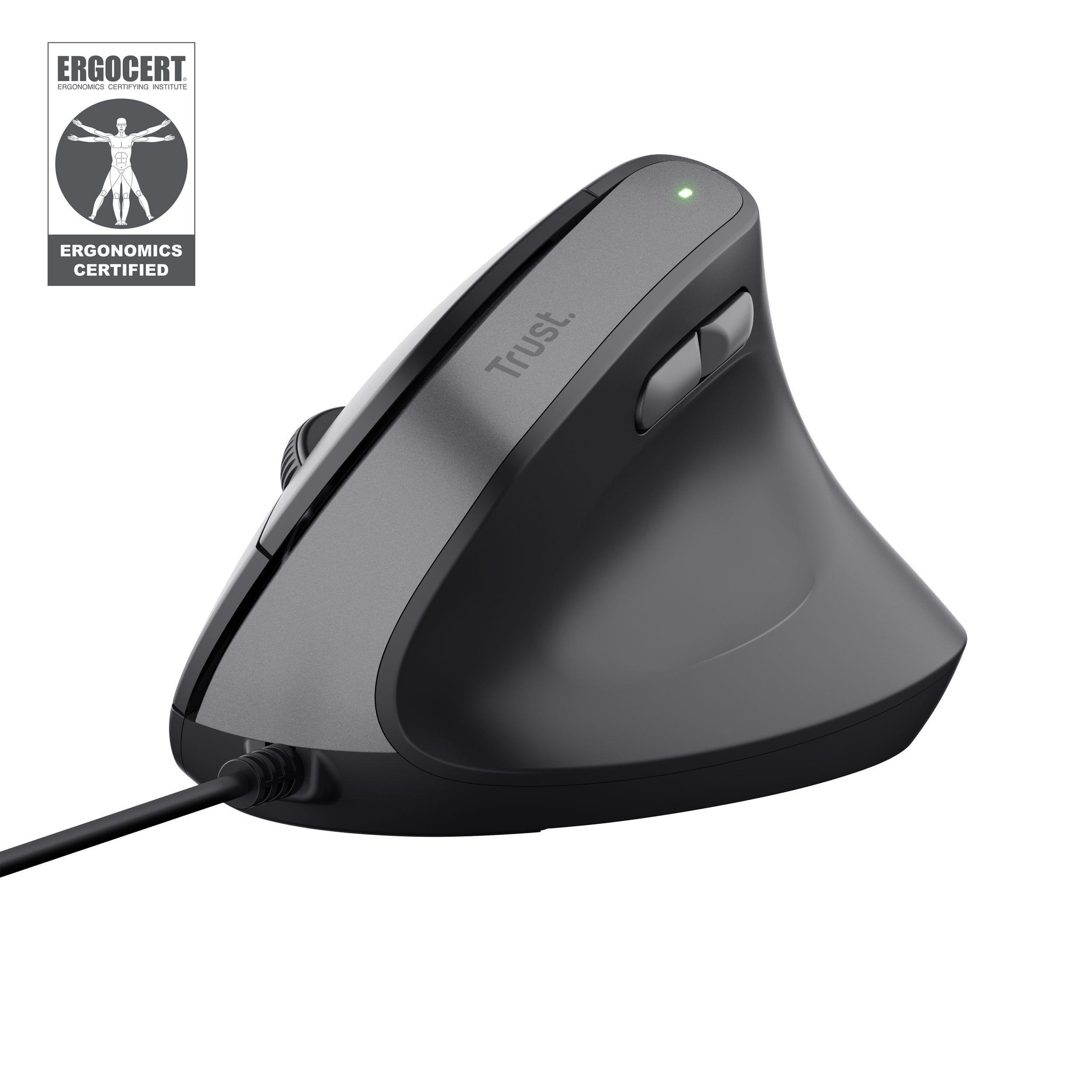 Rato TRUST Bayo II (Mão direita - 2400 DPI - USB Type-A - Preto)