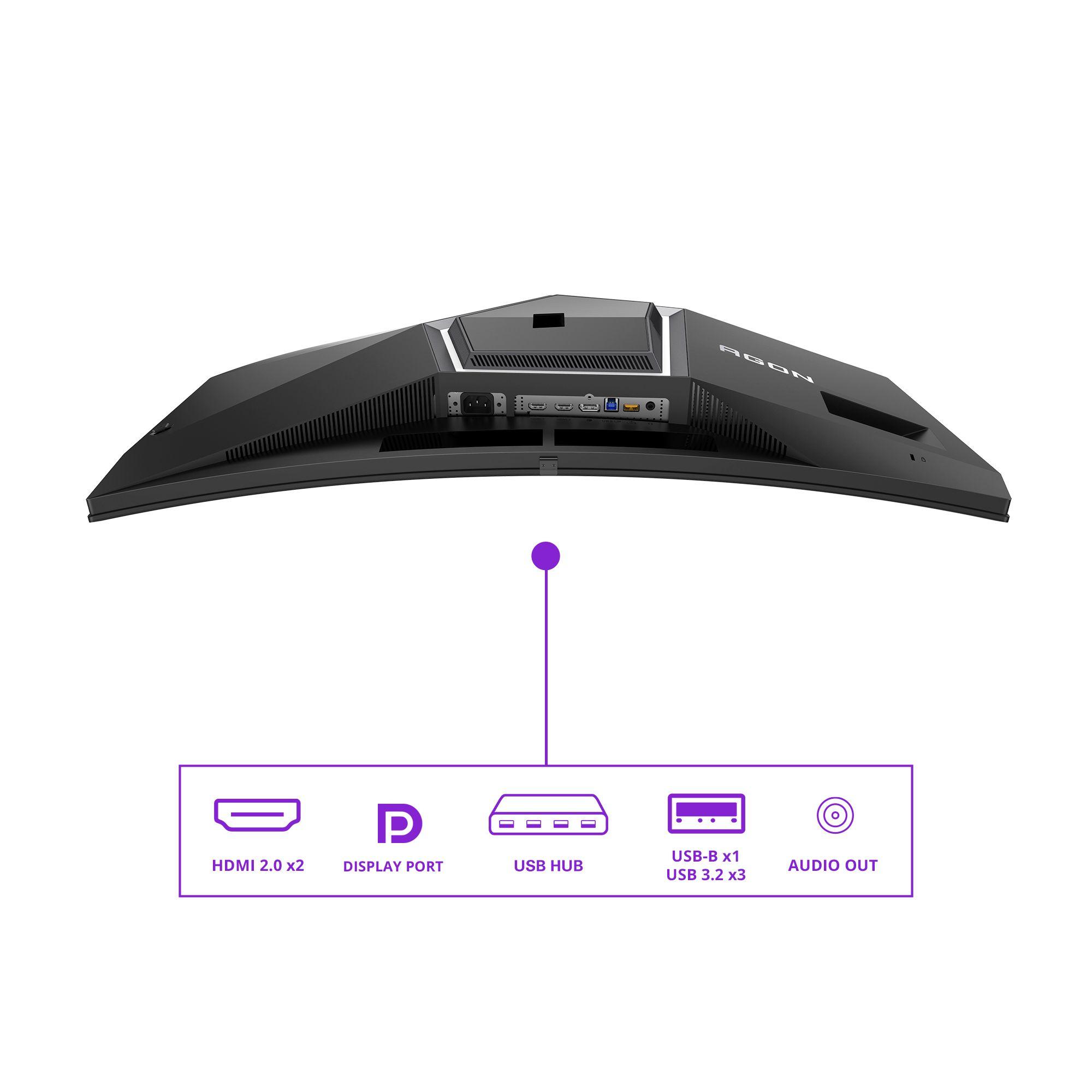 Monitor AOC AGON PRO AG346UCD (34" - OLED - 175 Hz - Preto/Cinzento), miniatura 4