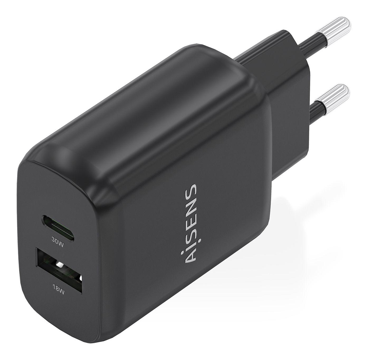 Carregador AISENS A110-0924 (33 W - 30 W - Preto), miniatura 2