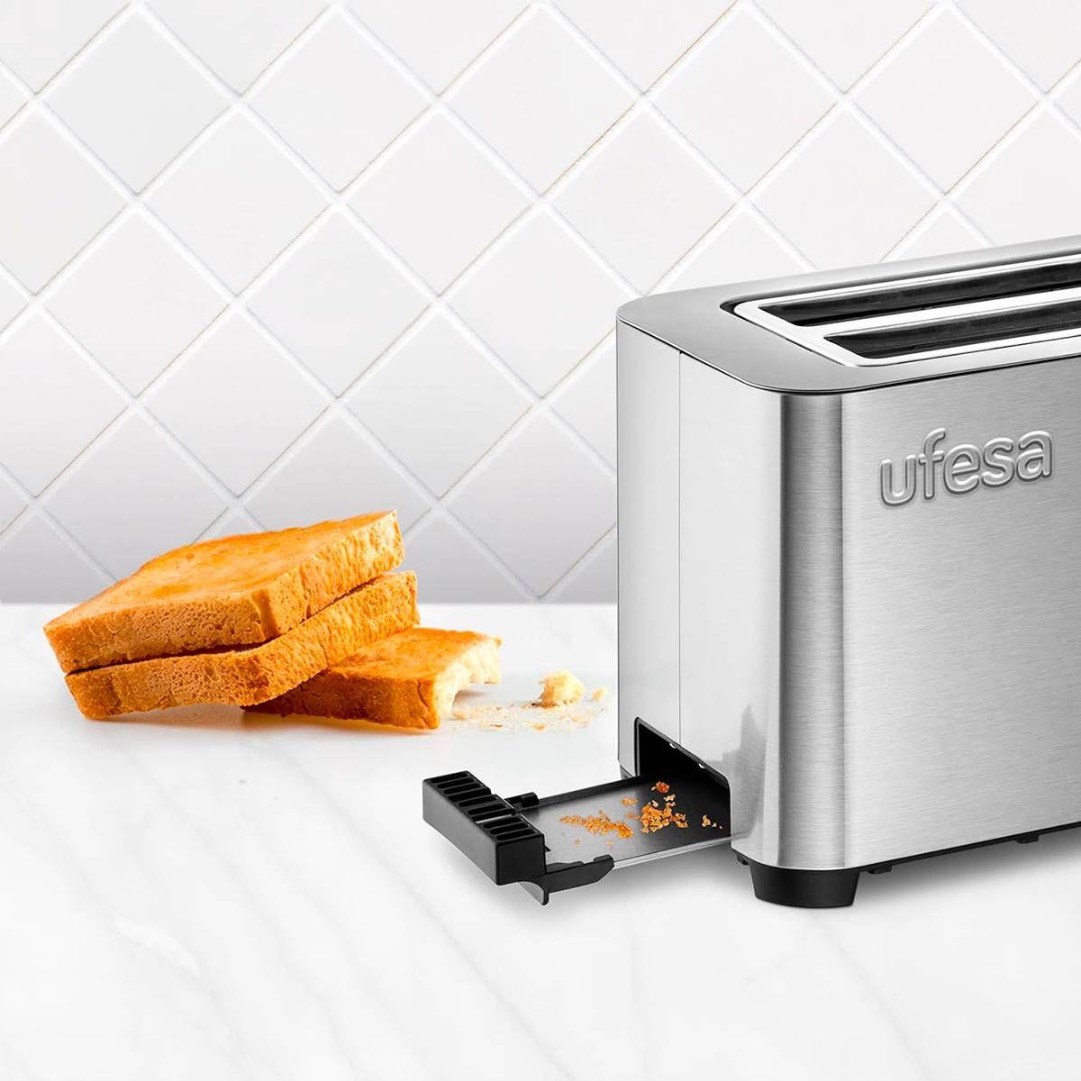 Torradeira UFESA Duo Delux (850 W - 2 fatias - 2 ranhuras longas - Preto e Inox), miniatura 5