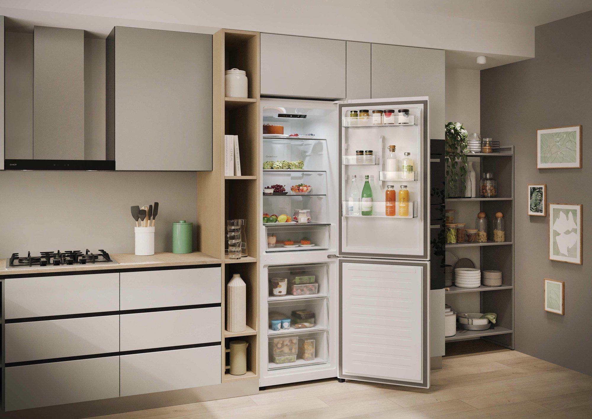 Frigorífico Combinado Independente CANDY City Fresco 300 CNCQ2T618CW (355 l - hOn - 185x59,5x66,7 cm - Branco) — miniatura 15