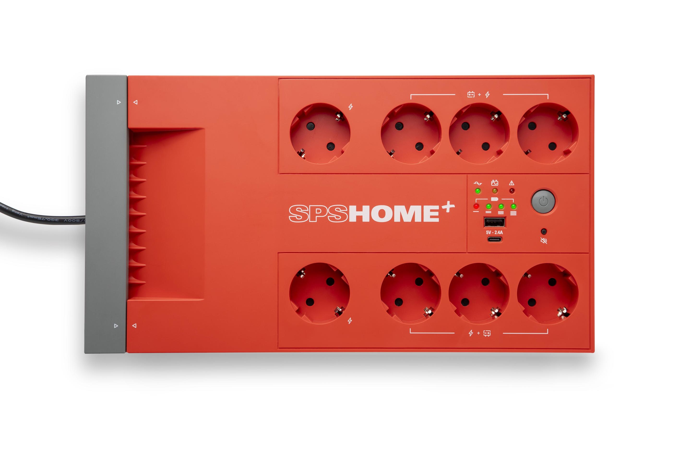 UPS Line-Interactive SALICRU SPS 850 HOME+ (Tipo F - Vermelho) — miniatura 4