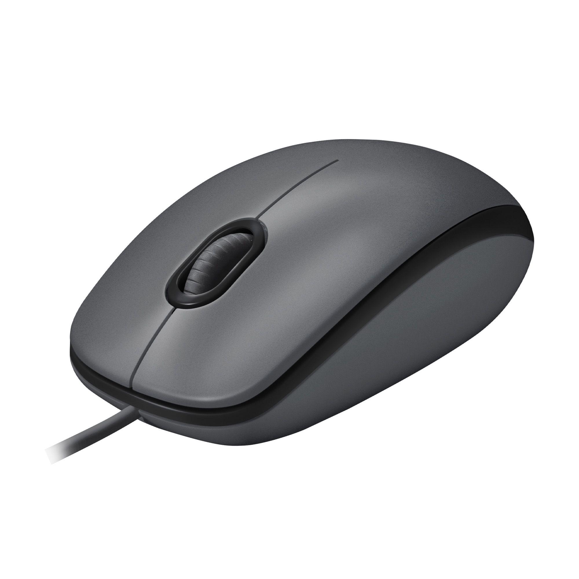 Rato LOGITECH M100 (Ambidestro - 1000 DPI - Ótico - Preto)