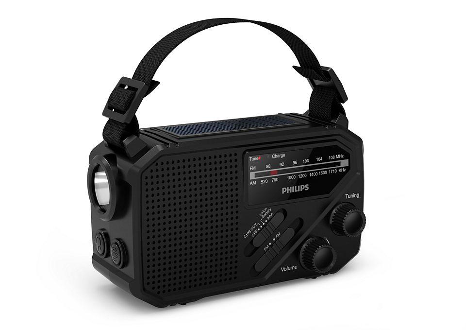 Rádio Lanterna Portátil PHILIPS TAR1609/00 (1 W - USB - Preto) — miniatura 3