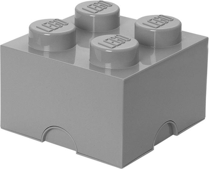 LEGO 5007073 Gear Peça de Arrumação 4 Espigas - Cinza médio, miniatura 2