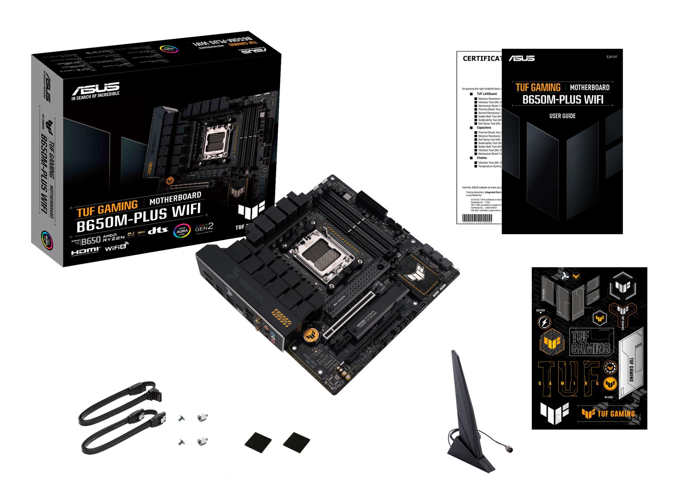 Motherboard ASUS TUF GAMING B650M-PLUS WIFI (AM5 - micro ATX - Duplo canal - Preto), miniatura 9