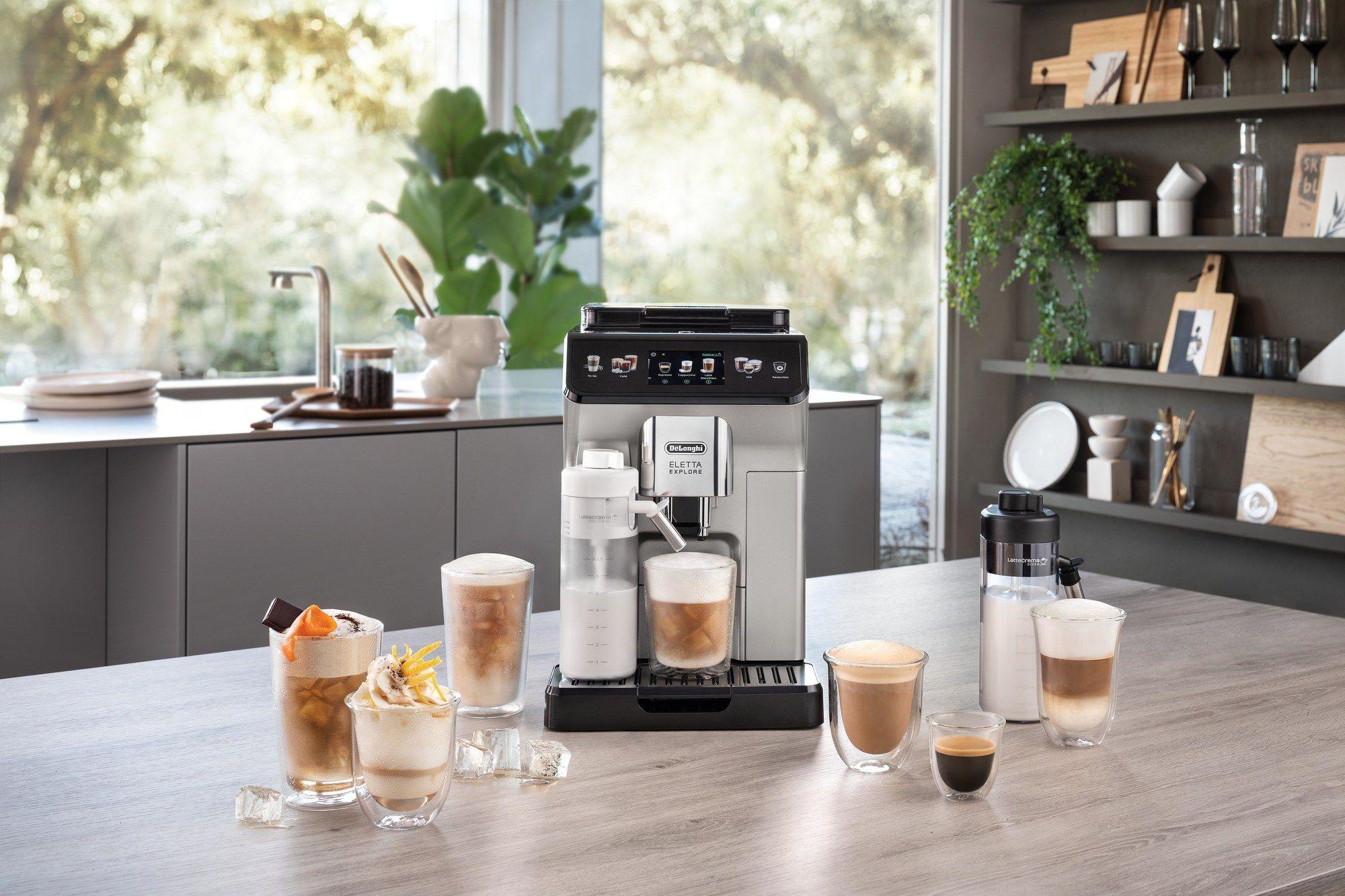 Máquina de Café Expresso Automática DELONGHI ECAM 450.55.S (Grãos de café e café moído - 1450 W - Preto/Prateado) — miniatura 5