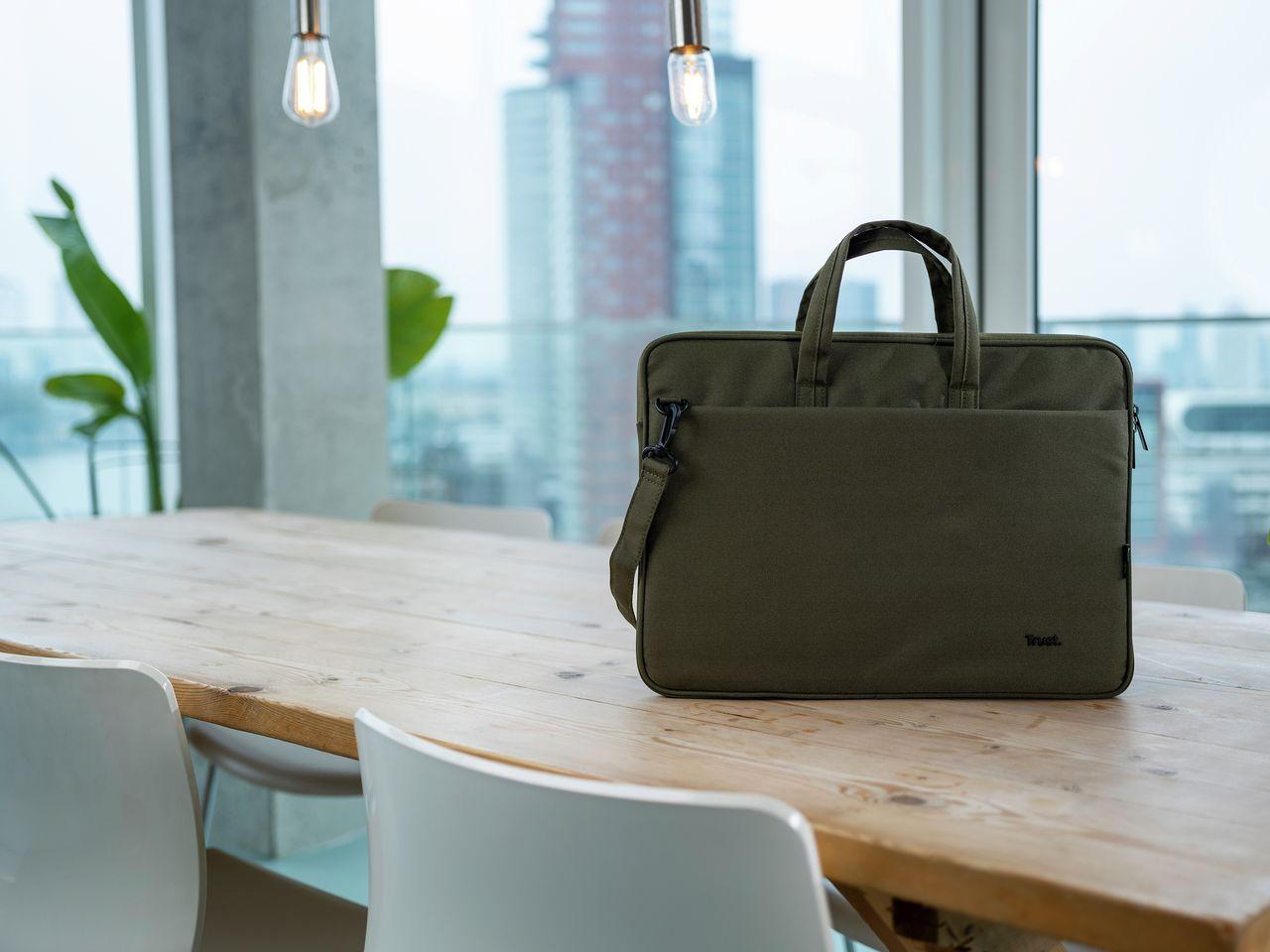 Mala para Portátil TRUST Bologna (16" - 40,6 cm - Altura 41 cm - Verde), miniatura 5