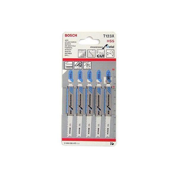 Lâmina para Serra Tico-Tico BOSCH T 123 XF Progressor for Metal (HSS), miniatura 2