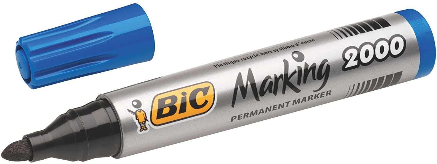 Marcador Permanente BIC Marking 2000 ECOlutions (Azul)