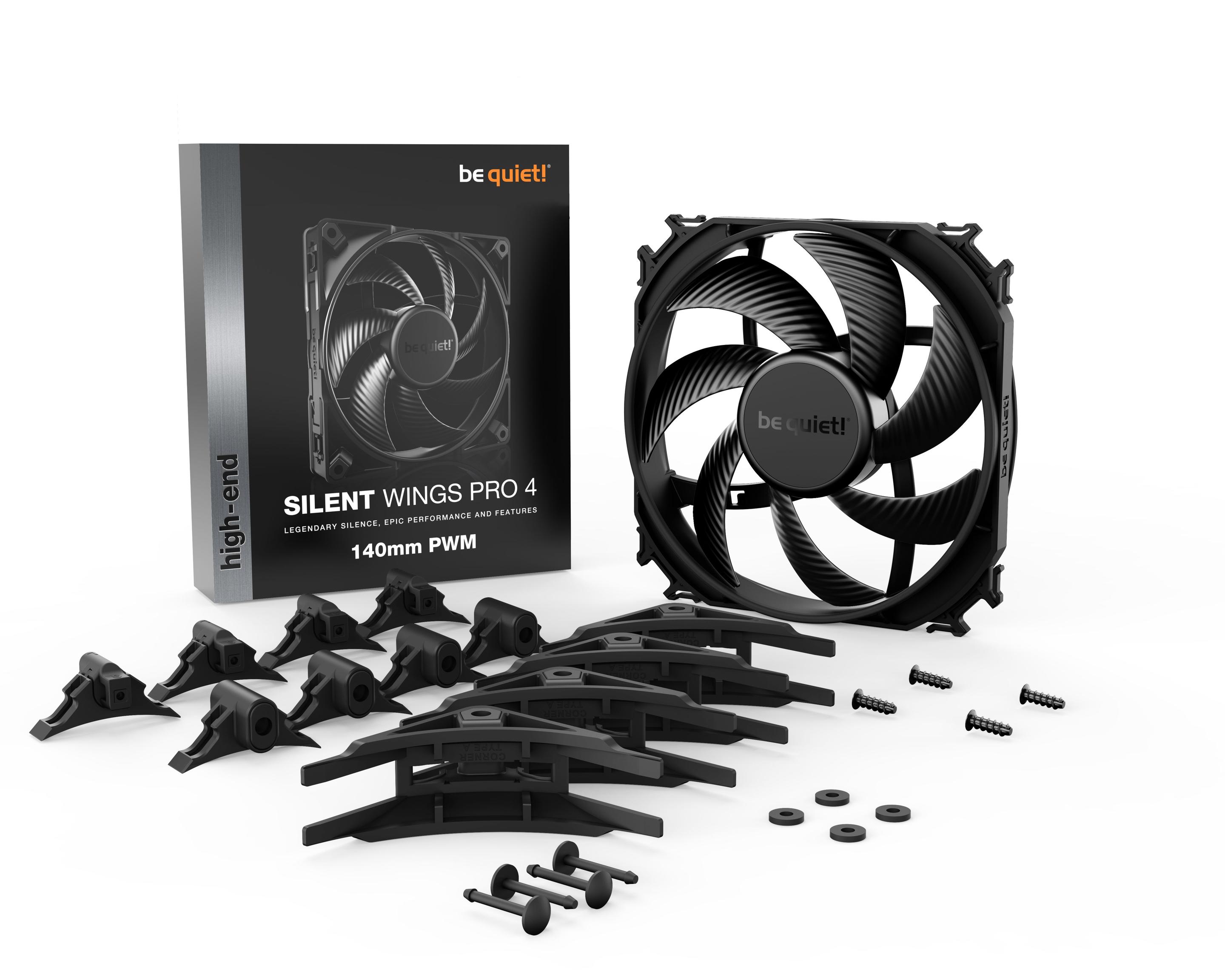 Ventoinha para Caixa de PC BE QUIET! Silent Wings Pro 4 BL099 (6 W - Preto) — miniatura 5