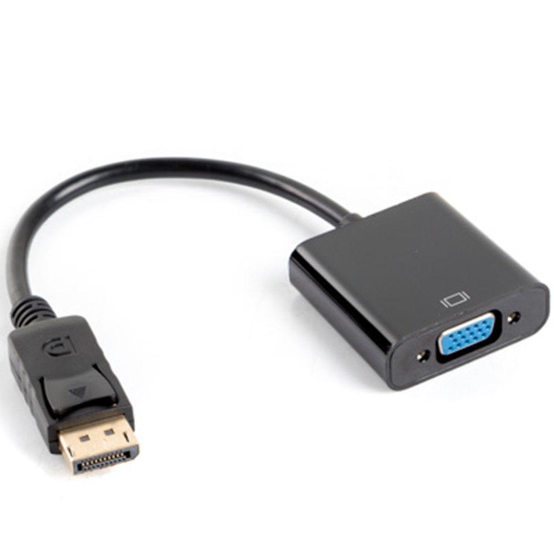 Adaptador DisplayPort para VGA LANBERG AD-0002-BK (20 cm - Preto)