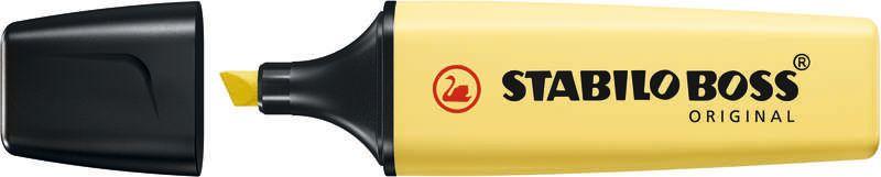 Marcador Fluorescente STABILO BOSS ORIGINAL 70/144 (Plástico - Amarelo Cremoso)