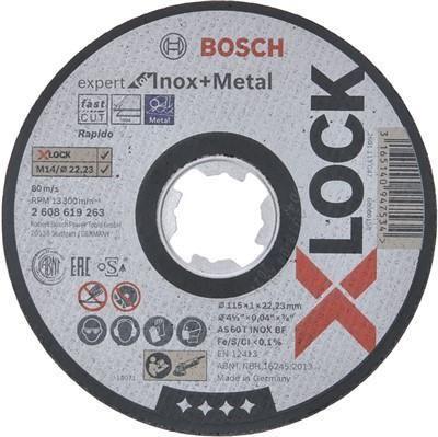 Disco de Corte BOSCH Expert for Inox + Metal Rapido 2608619263 (Alumínio - Preto e Branco)