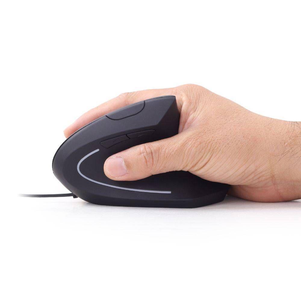 Rato GEMBIRD MUS-ERGO-01 (Mão direita - 3200 DPI - Ótico - Preto), miniatura 3