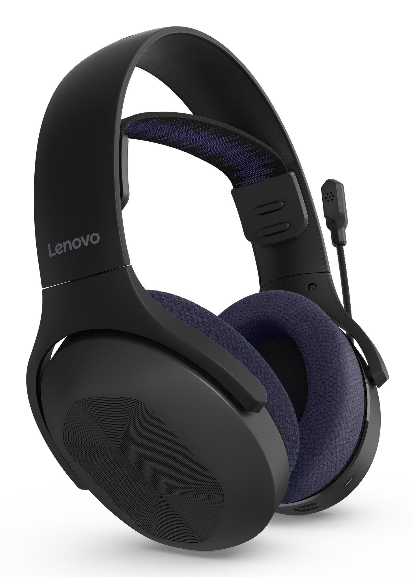Headset Gaming LENOVO Legion H410 (Binaural - Sem fios - Circum-aural - Preto e Roxo), miniatura 5